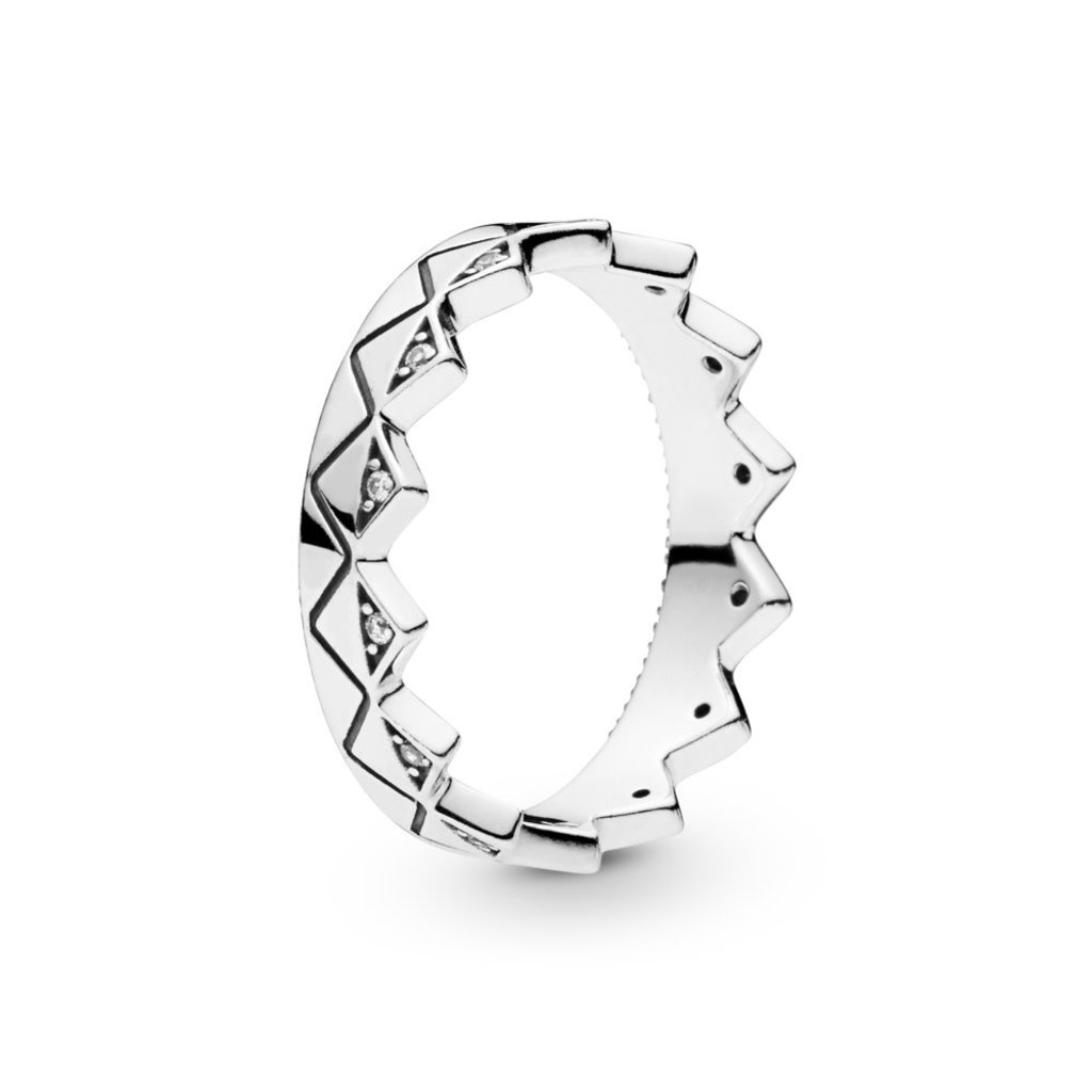 Pandora PANDORA Ring, Exotic Crown, Clear CZ - Size 52