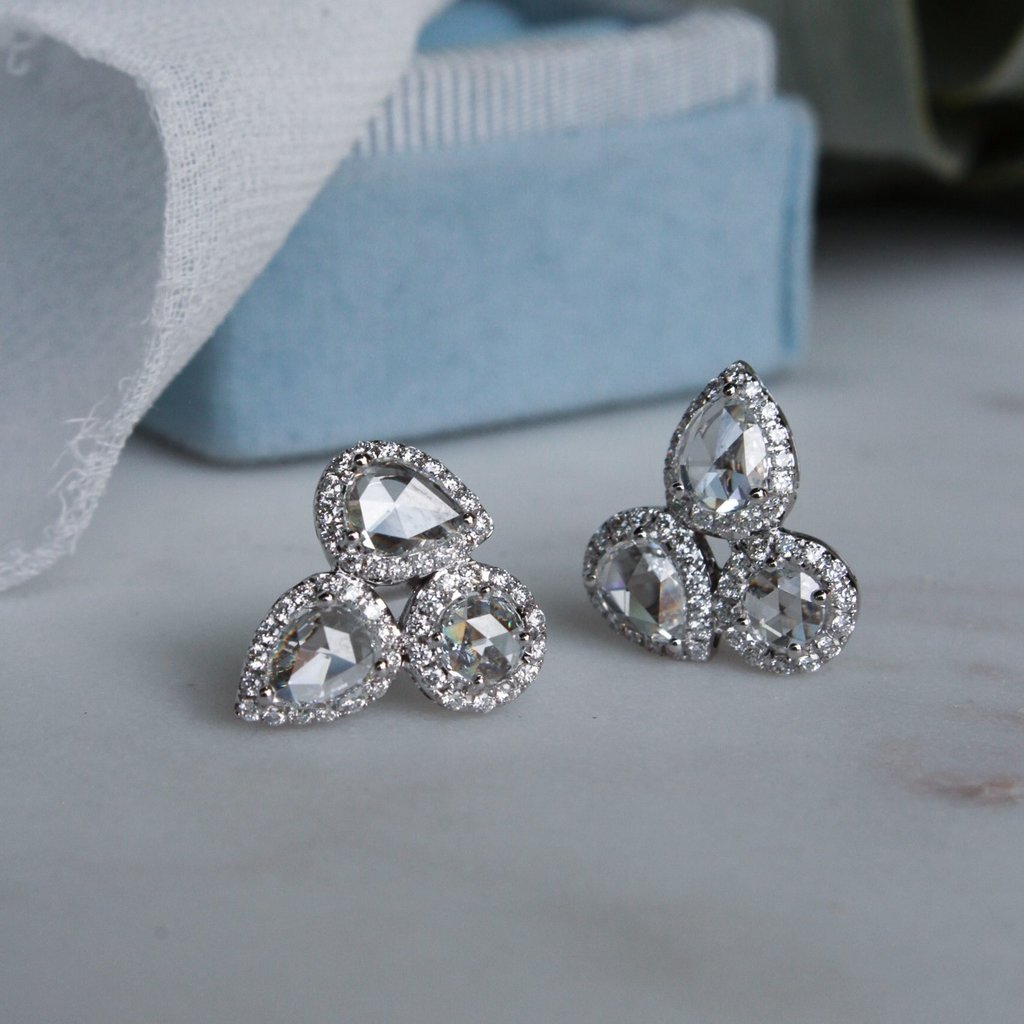 Miriams Jewelry Fancy Yellow Diamond Earrings in White Gold - Miriams  Jewelry