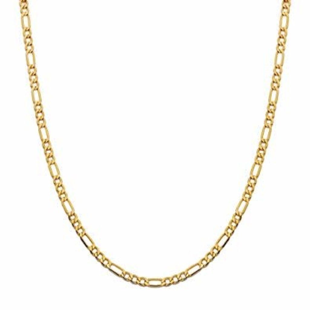 American Jewelry 14k Yellow Gold 18" 5.75mm Solid Figaro Chain