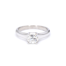 American Jewelry Platinum 1.01ct H/VVS1 Lucida Cut Solitaire Diamond Engagement Ring (Size 6.25)