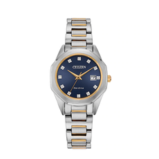 Citizen Citizen Eco-Drive Corso Two-Tone Ladies Watch with Blue Dial