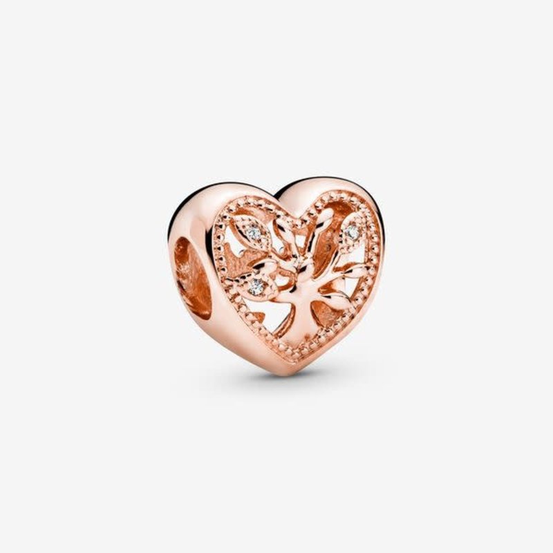 Pandora PANDORA Rose Charm, Openwork Family Tree Heart, Clear CZ