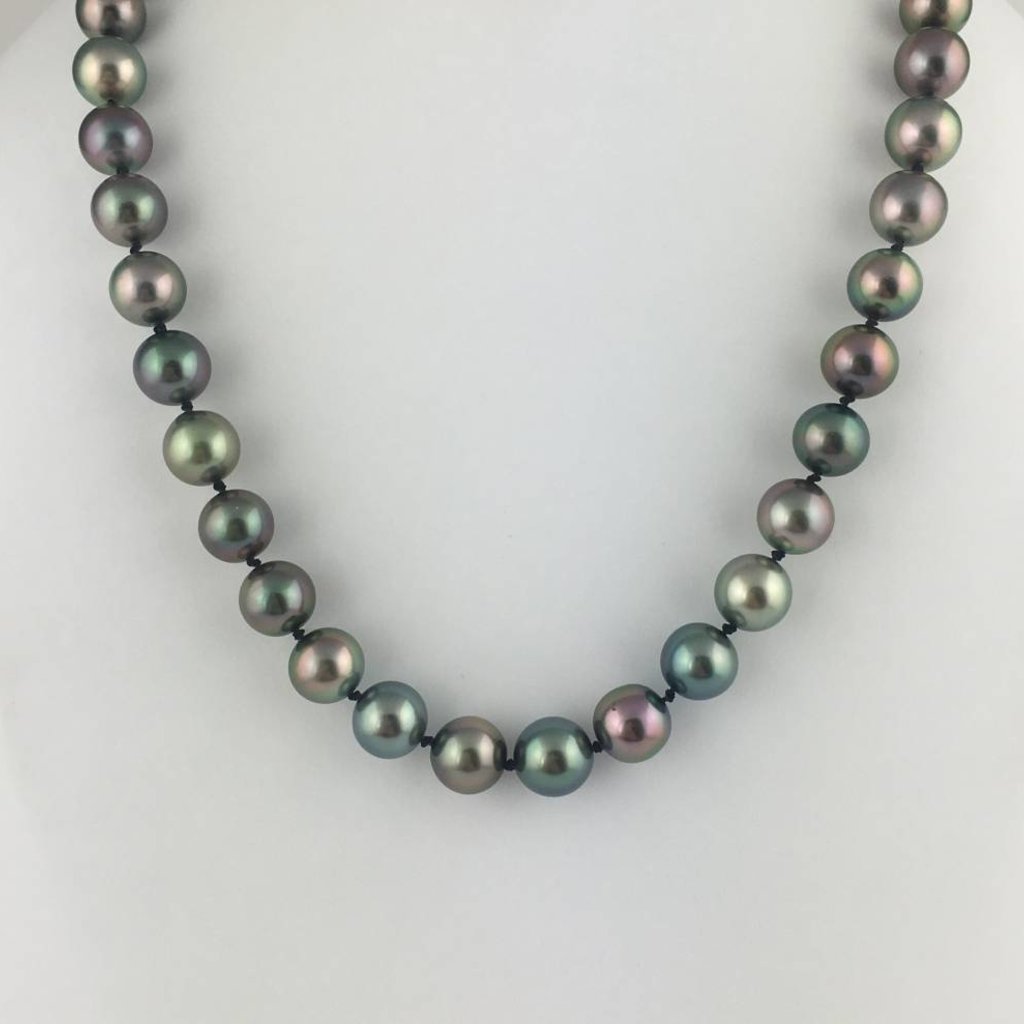 Classic Tahitian Cultured Pearl Necklace, 12.7 – 16.2mm - Assael