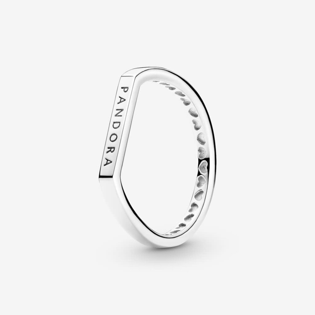 Pandora PANDORA Ring, Logo Bar Stacking - Size 56