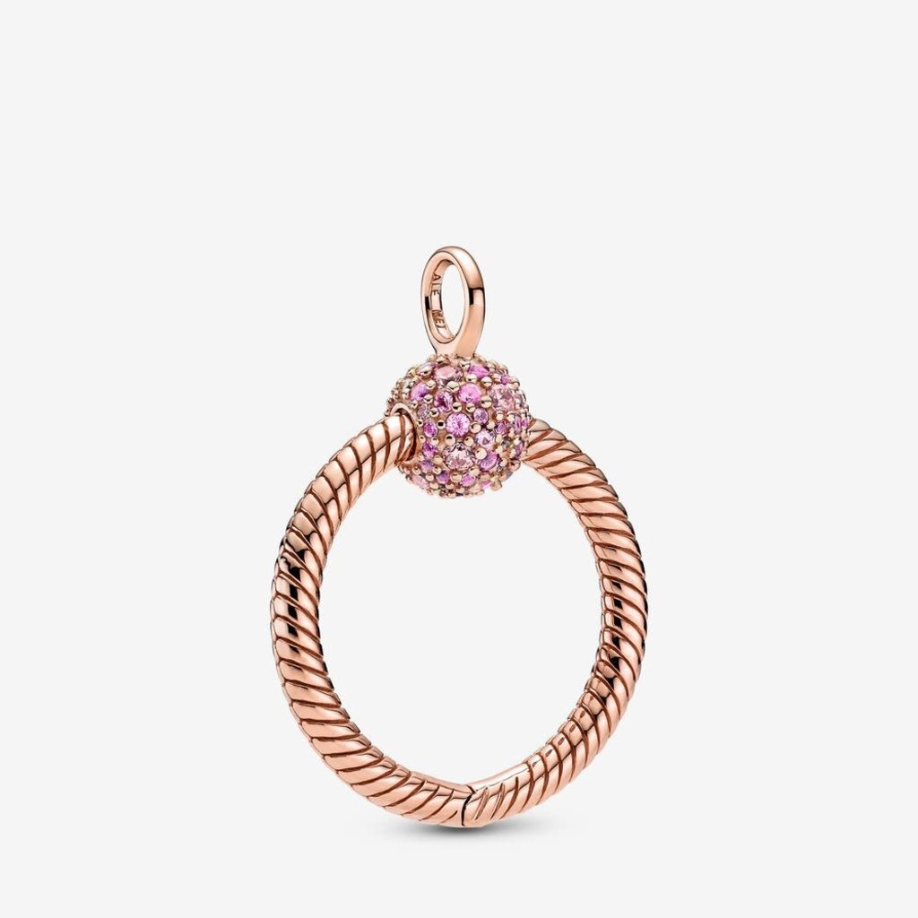  PANDORA Moments 14k Rose Gold-Plated Ball Clasp Bangle