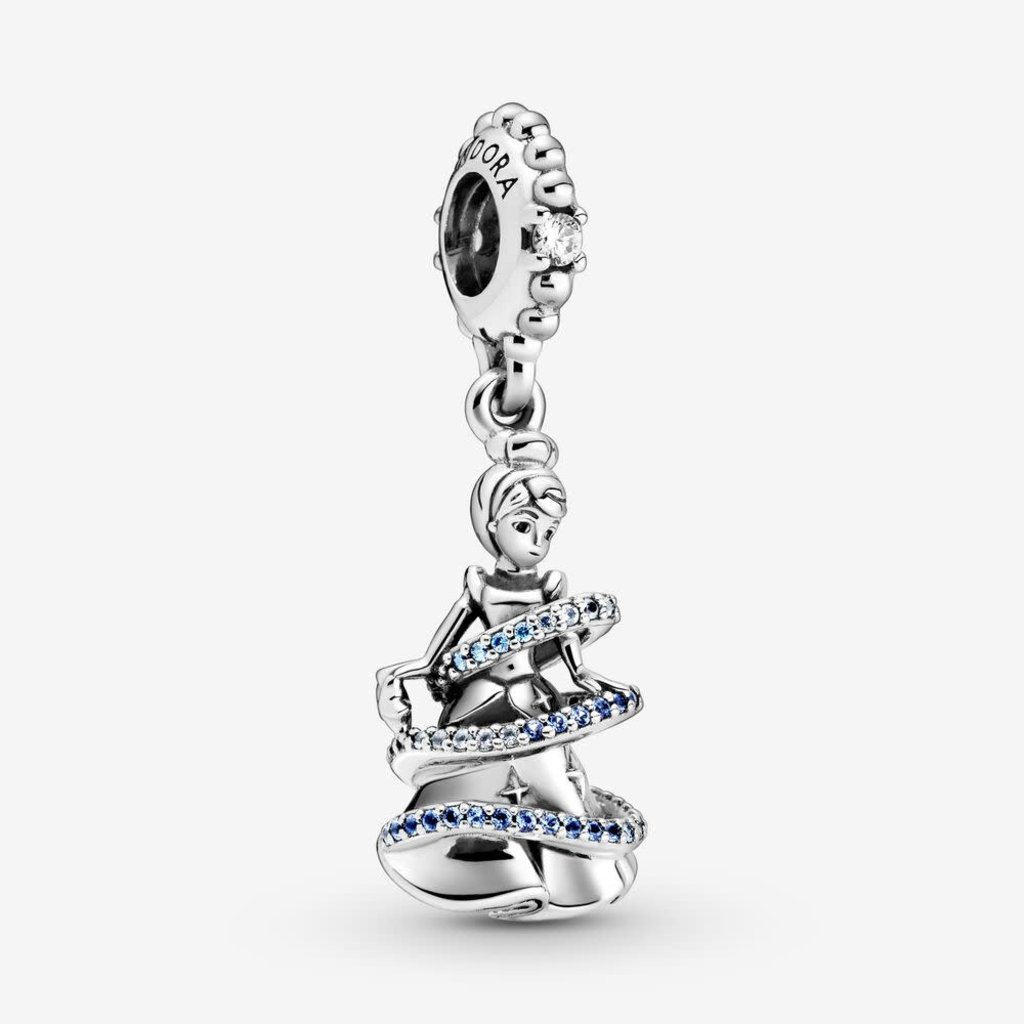 Pandora PANDORA Charm Disney, Cinderella Magical Moment, Blue Crystals & Clear CZ