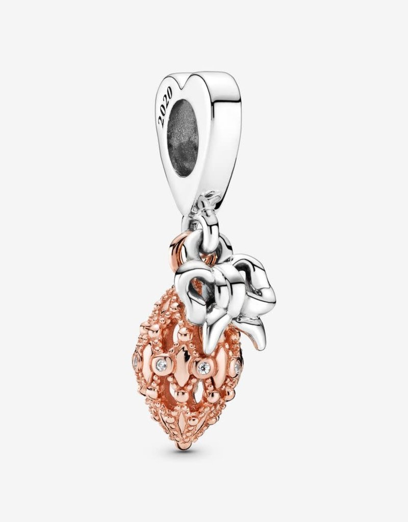 PANDORA Rose, Limited Edition 2020 Holiday Ornament & Charm Gift Set, Clear CZ PANDORA Rose, Limited Edition 2020 Holiday Ornament & Charm Gift Set, Clear CZ