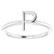 American Jewelry Initial Ring