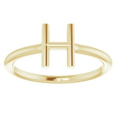 American Jewelry Initial Ring