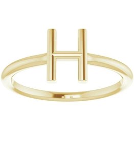 American Jewelry Initial Ring