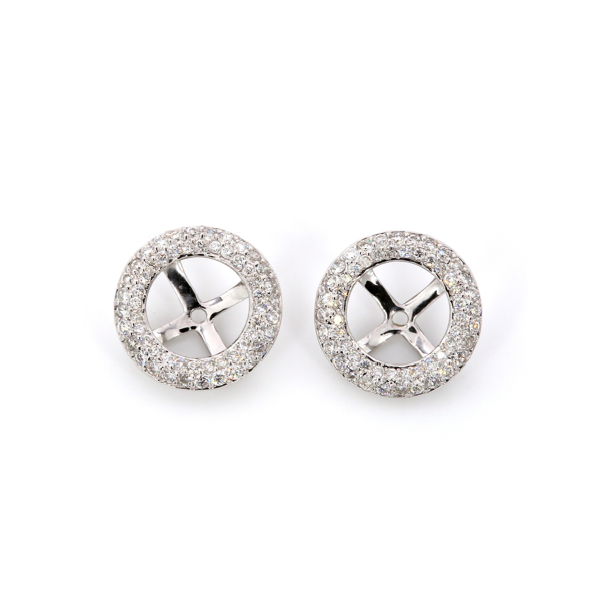 Snowflake Diamond Earring Jackets - Leman Jewelry - La Maison Chouette