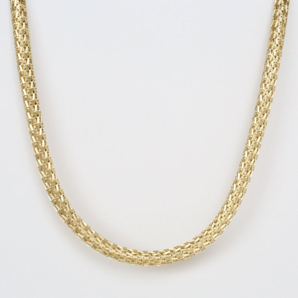 14K Yellow Gold Custom Link Choker