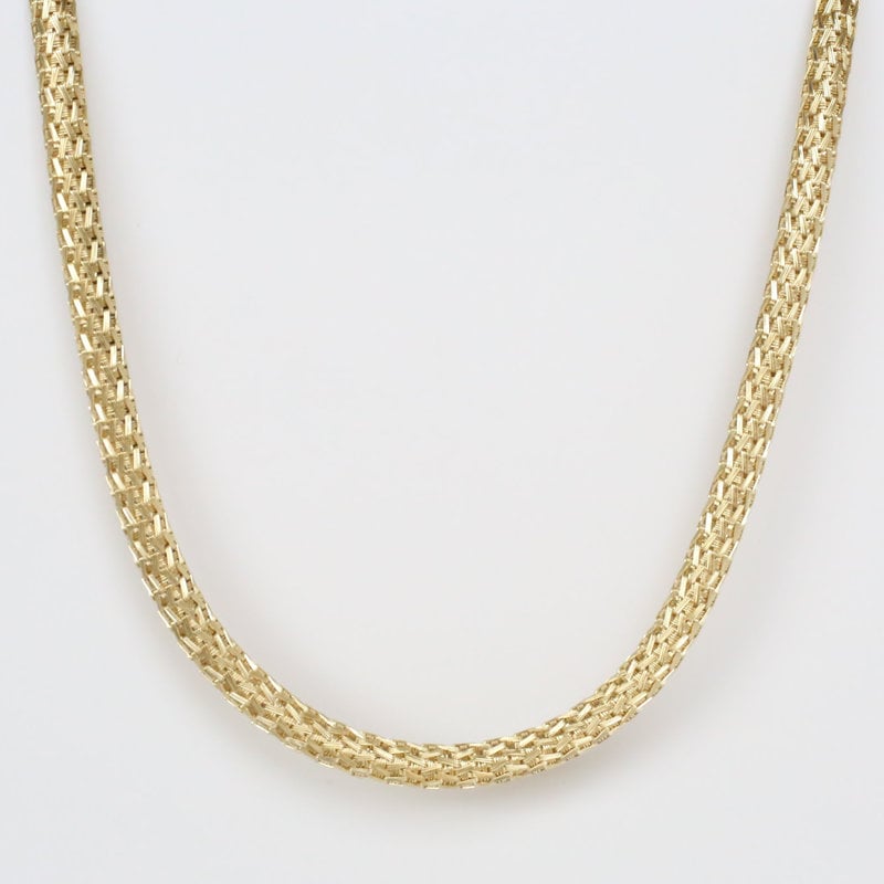 14K Yellow Gold Custom Link Choker