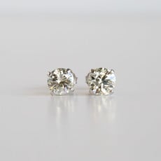 American Jewelry 14k White Gold 2ctw I-J/SI Diamond Stud Earrings