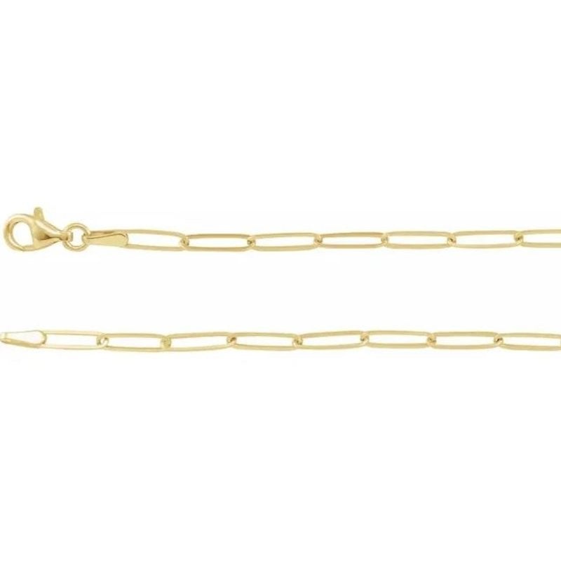 American Jewelry Large Paperclip Elongated Link Chain | 3.85mm