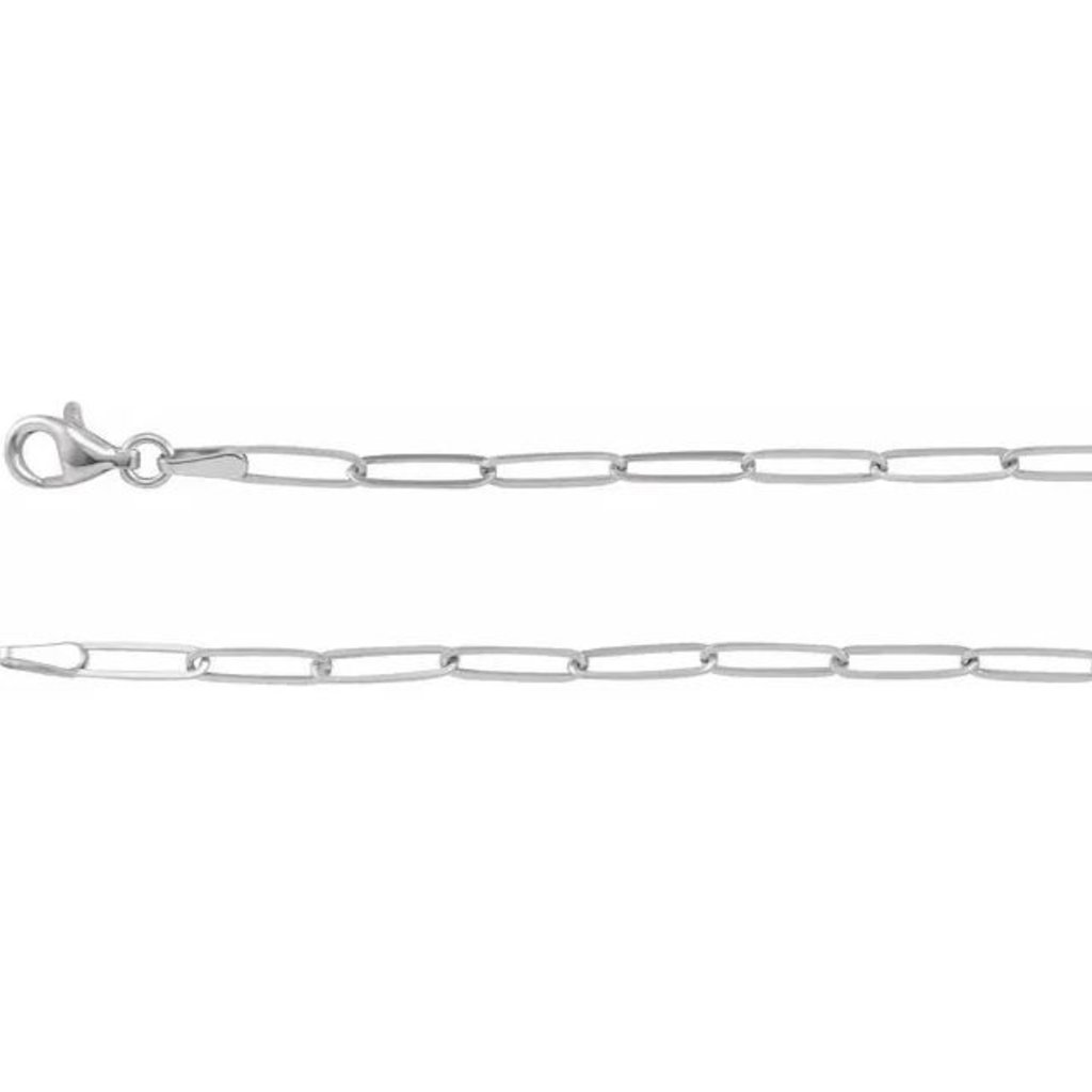 American Jewelry Large Paperclip Elongated Link Chain | 3.85mm