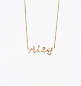 American Jewelry Custom  Gold Single Name Necklace
