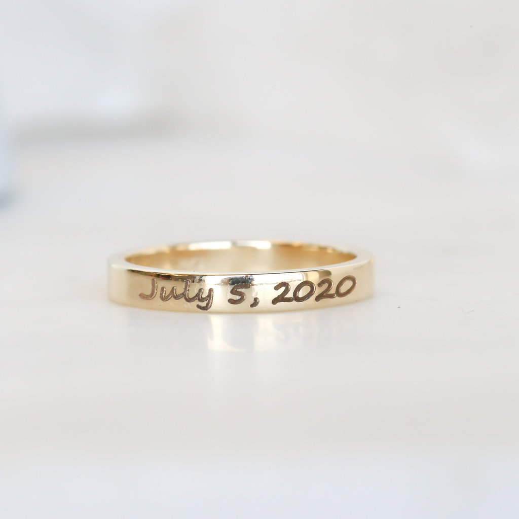 American Jewelry Stackable Name Ring