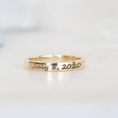 American Jewelry Stackable Name Ring