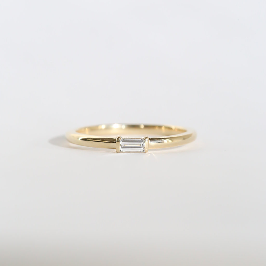 American Jewelry Single Baguette Stackable Band