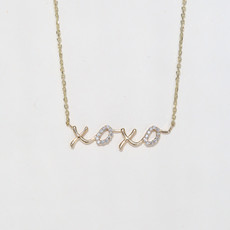 American Jewelry XOXO Script Necklace