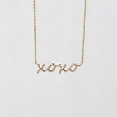 American Jewelry XOXO Script Necklace