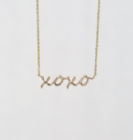 American Jewelry XOXO Script Necklace