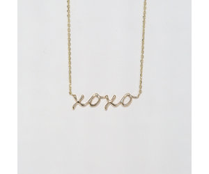 XOXO Limited Release Script Necklace American Jewelry