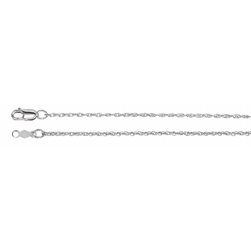 American Jewelry Sterling Silver 20" 1.25mm Loose Rope Chain