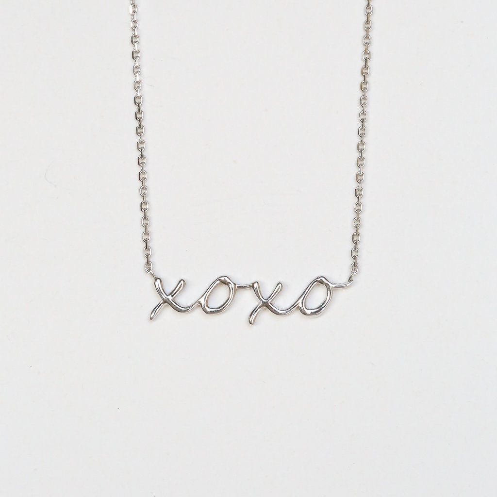 American Jewelry XOXO Script Necklace