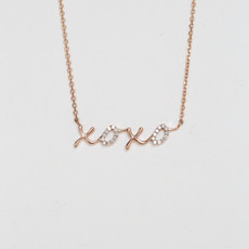 American Jewelry XOXO Script Necklace