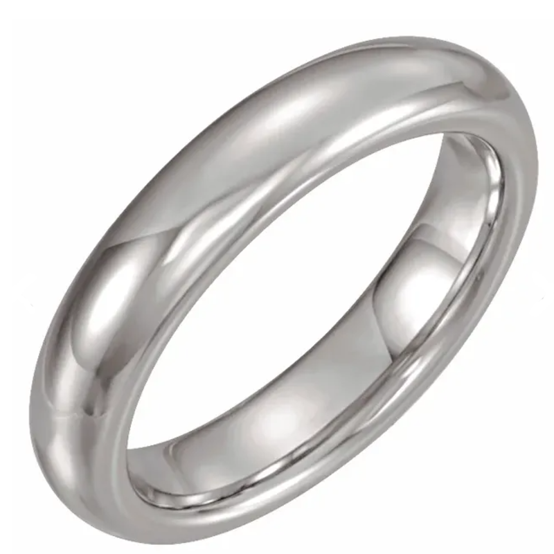 American Jewelry Tungsten 4mm Rounded Band (Size 10.5)