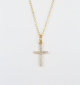 American Jewelry Mini Diamond Cross Charm (Charm Only)