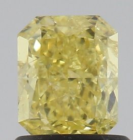 1.02ct  Fancy Light Yellow/ SI2 Radiant Diamond