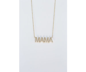 Mama store diamond necklace