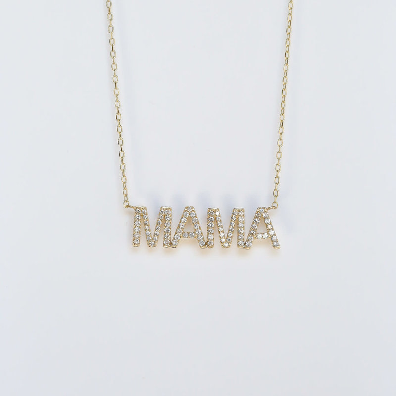 American Jewelry Mama Diamond Necklace