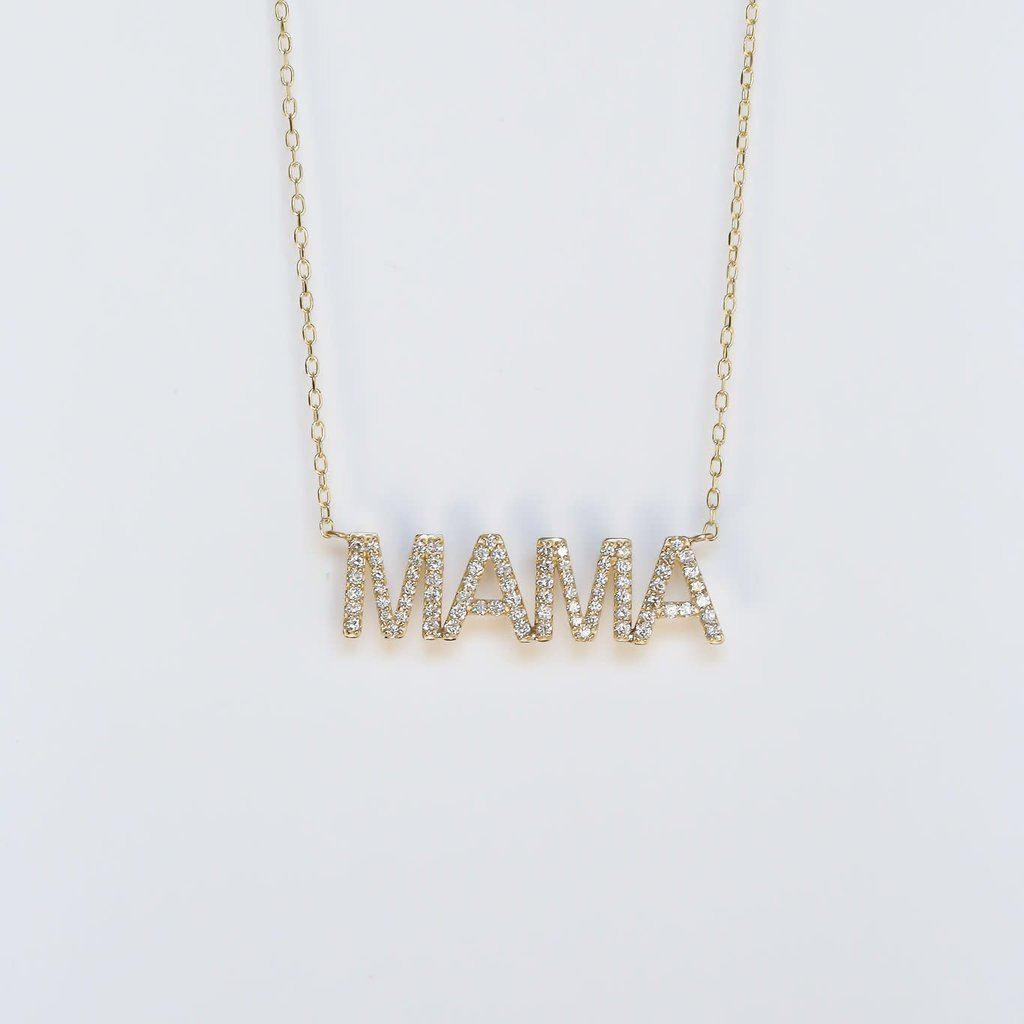 American Jewelry Mama Diamond Necklace
