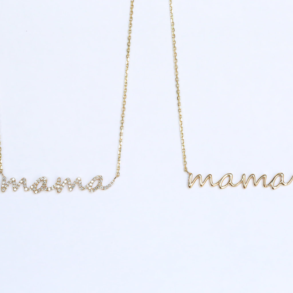 American Jewelry Mama Script Necklace