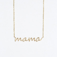 American Jewelry Mama Script Necklace