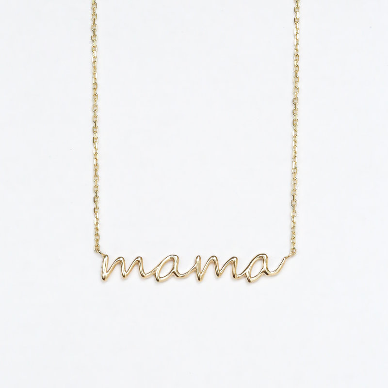 American Jewelry Mama Script Necklace