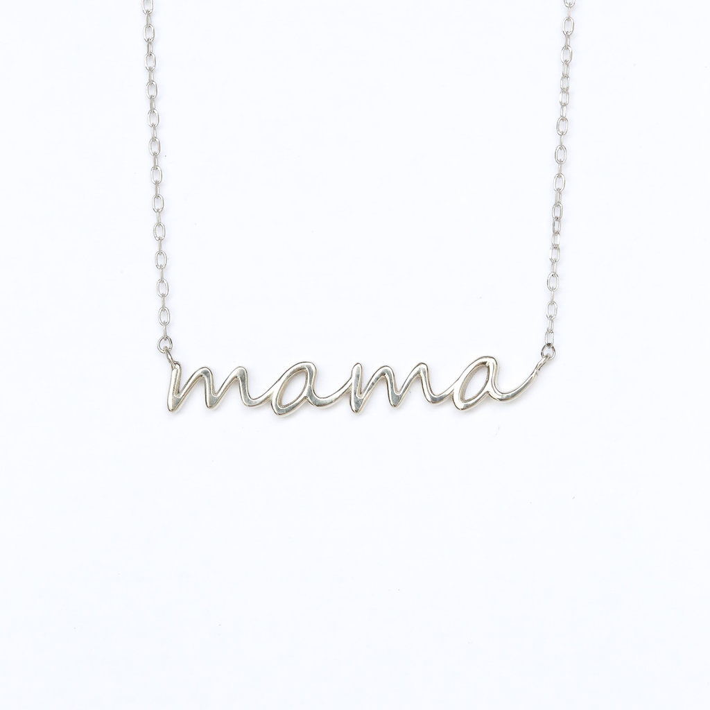 American Jewelry Mama Script Necklace