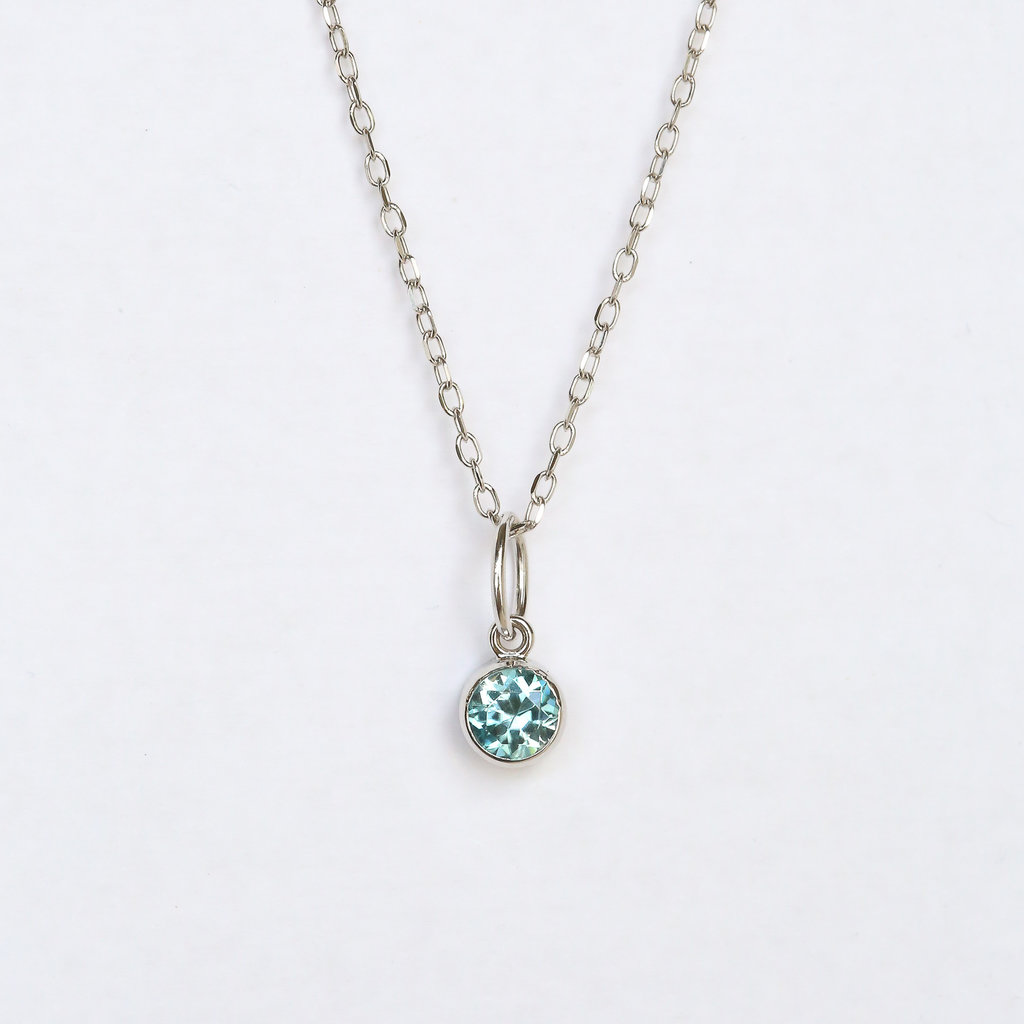 American Jewelry Bezel Dangle Gemstone Charm (Charm Only)