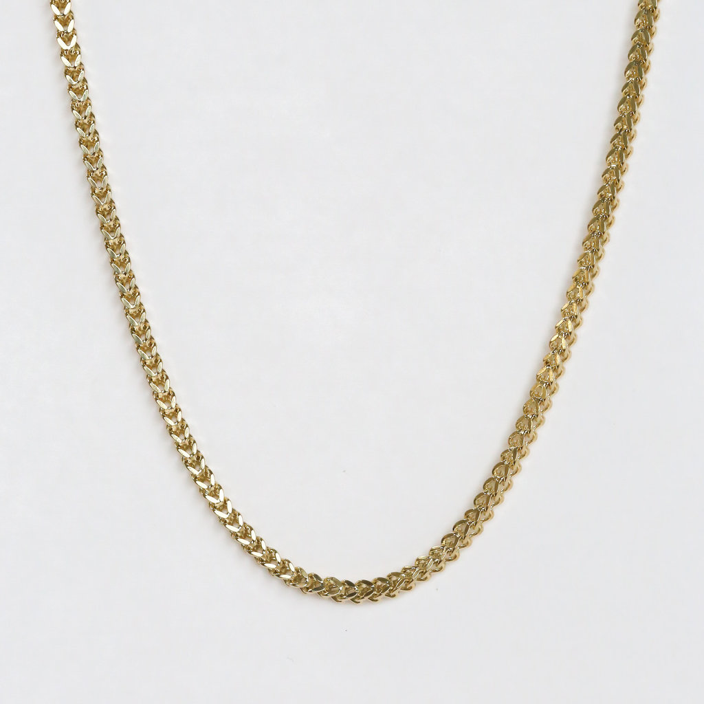 Icebox - 2MM Franco 14k Solid Gold Chain