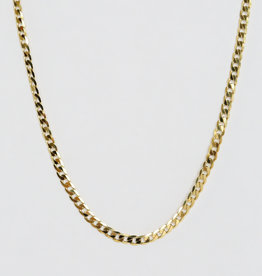 American Jewelry Solid Beveled Curb Chain