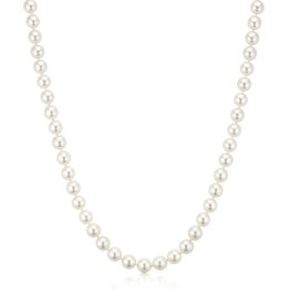 American Jewelry 14k White Gold 20" 6-6.5mm Akoya Pearl Strand Necklace