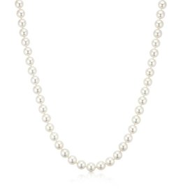 American Jewelry 14k Yellow Gold 5-5.5mm Akoya Pearl Strand Necklace (18")