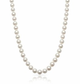 American Jewelry 14k Yellow Gold 20" 7.5-8mm Akoya Pearl Strand Necklace