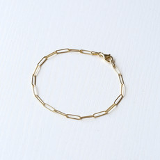 American Jewelry Paperclip Link Chain Bracelet