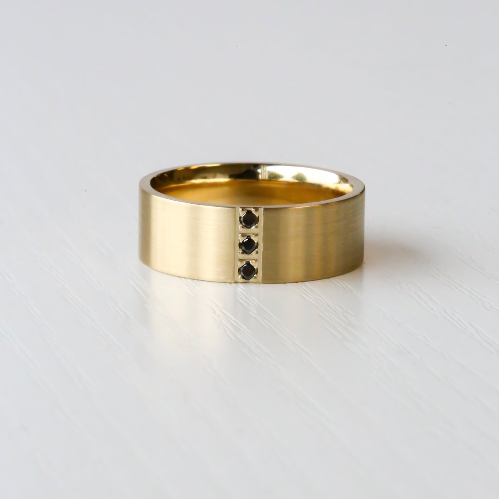 1950s Vintage Men's Gold and Diamond Ring