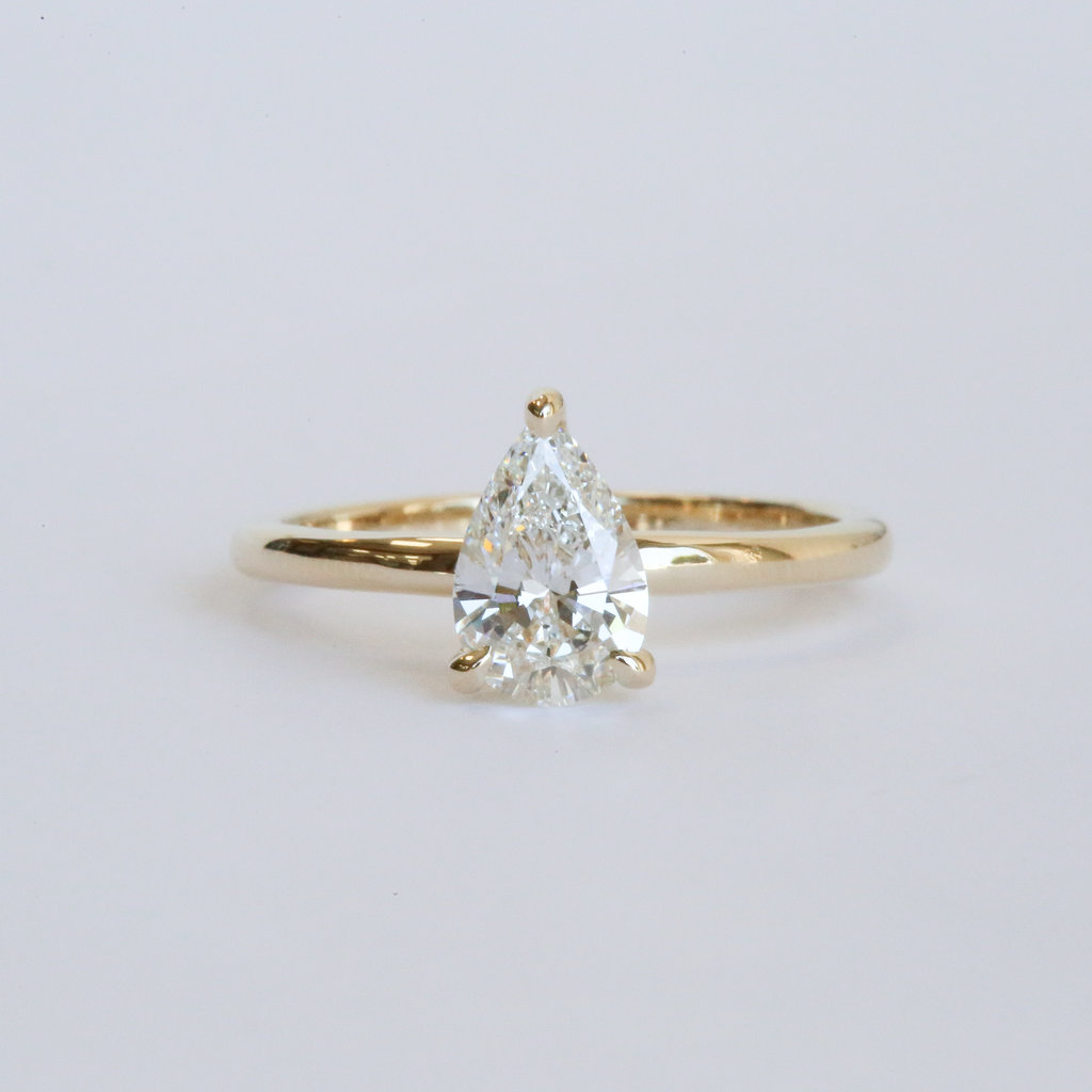 0.42 Ct Round Cut Natural Diamond Bypass Cluster Engagement Ring 10K Yellow  Gold | eBay